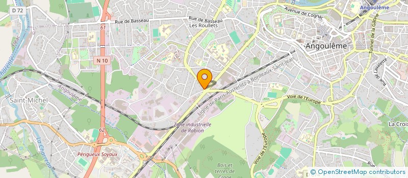 localisation de l'entreprise LA FONCIERE CHARENTAISE à ANGOULEME