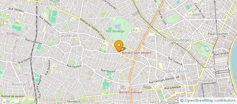 localisation de l'entreprise LA FONCIERE D AQUITAINE INVESTISSEMENTS à BORDEAUX