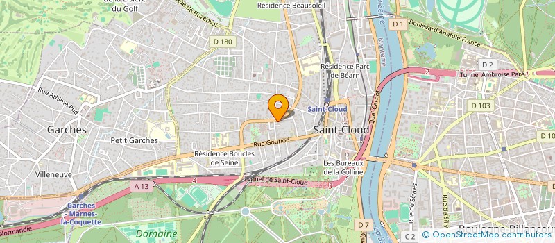 localisation de l'entreprise LA FONCIERE D INVESTISSEMENTS PRIVES à SAINT-CLOUD