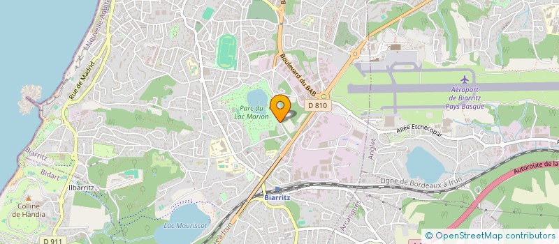 localisation de l'entreprise LA FONCIERE DE L'OUEST à BIARRITZ