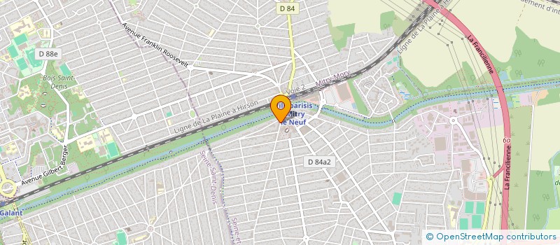 localisation de l'entreprise LA FONCIERE DE L OURQ  VILLEPARISIS