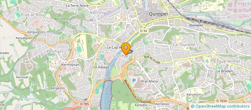 localisation de l'entreprise LA FONCIERE DE PONT AVEN  QUIMPER