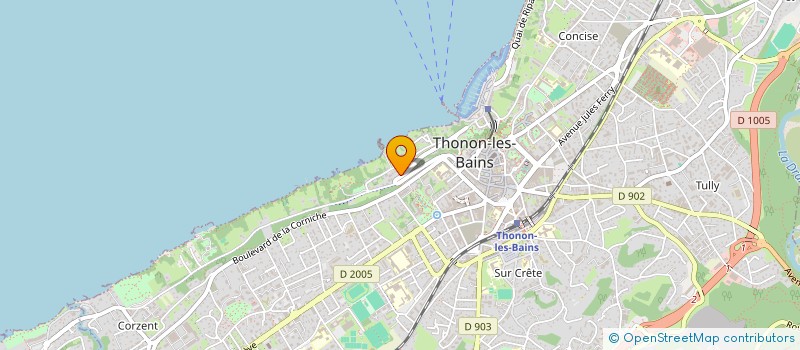 localisation de l'entreprise LA FONCIERE DES ALPES à THONON-LES-BAINS