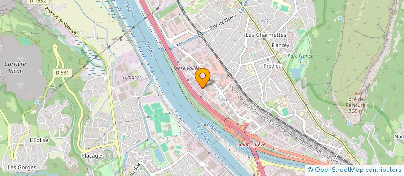 localisation de l'entreprise LA FONCIERE DES ALPES II  SAINT-EGREVE