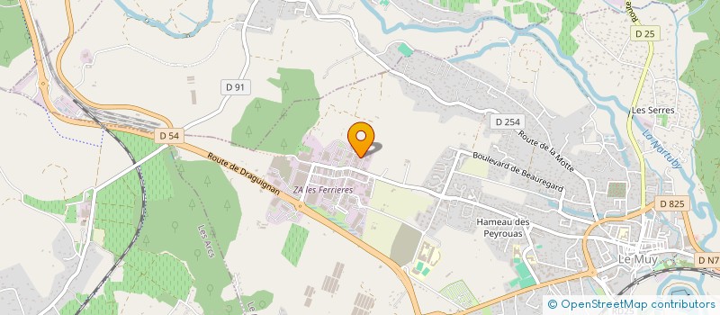 localisation de l'entreprise LA FONCIERE DES CHARPENTIERS  LE MUY