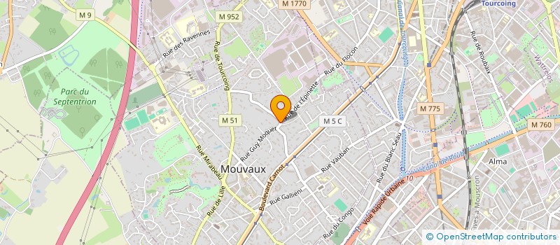 localisation de l'entreprise LA FONCIERE DES FLANDRES à MOUVAUX