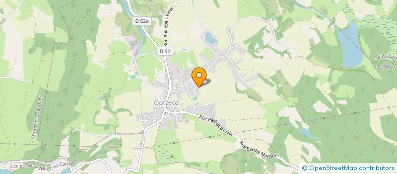 localisation de l'entreprise LA FONCIERE DES LAUZES  OPTEVOZ