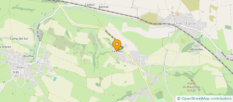 localisation de l'entreprise LA FONCIERE DES MARBRES  SALLES-LA-SOURCE