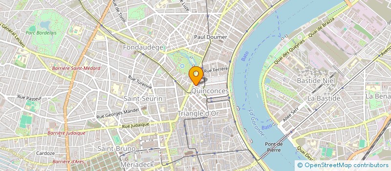 localisation de l'entreprise LA FONCIERE DES PINS à BORDEAUX