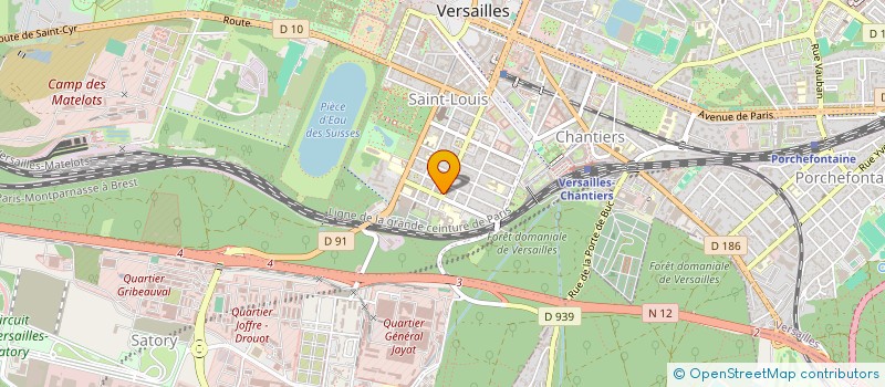 localisation de l'entreprise LA FONCIERE DES YVELINES à VERSAILLES