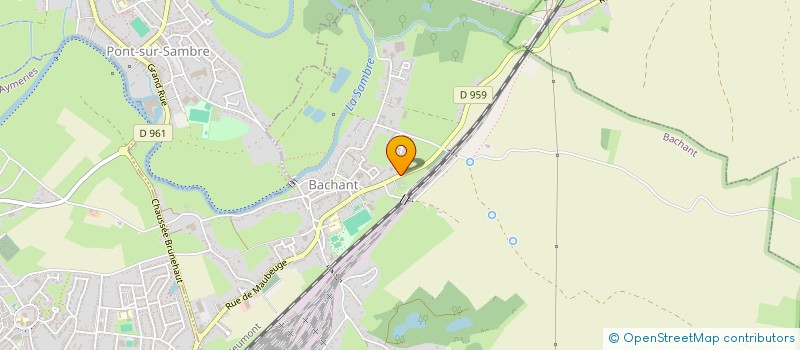 localisation de l'entreprise LA FONCIERE DU HAINAUT  BACHANT