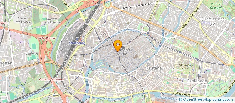 localisation de l'entreprise LA FONCIERE DU RHIN à STRASBOURG