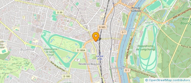 localisation de l'entreprise LA FONCIERE DU VAL D OR à SAINT-CLOUD
