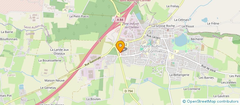 localisation de l'entreprise LA FONCIERE F  SAINT-AUBIN-DU-CORMIER