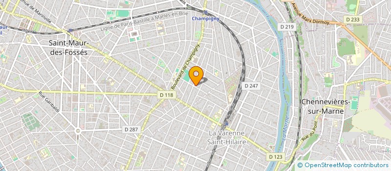 localisation de l'entreprise LA FONCIERE GABYMABS à SAINT-MAUR-DES-FOSSES