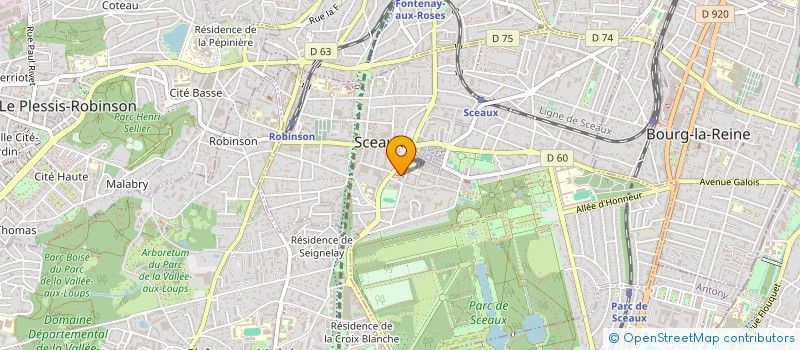 localisation de l'entreprise LA FONCIERE GIRMAU à SCEAUX
