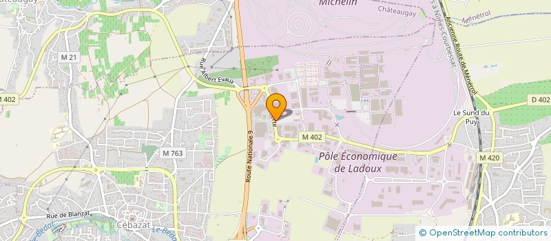 localisation de l'entreprise LA FONCIERE INDUSTRIELLE PAR ABREVIATION LFI  CEBAZAT