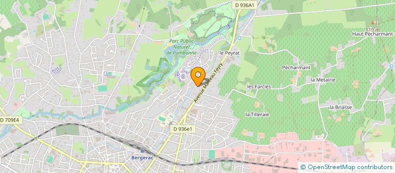 localisation de l'entreprise LA FONCIERE LES HERAUDS à BERGERAC