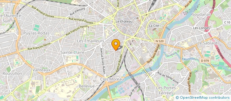 localisation de l'entreprise LA FONCIERE LIMOUSINE DEUX à LIMOGES