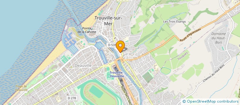 localisation de l'entreprise LA FONCIERE MARBOT  TROUVILLE-SUR-MER