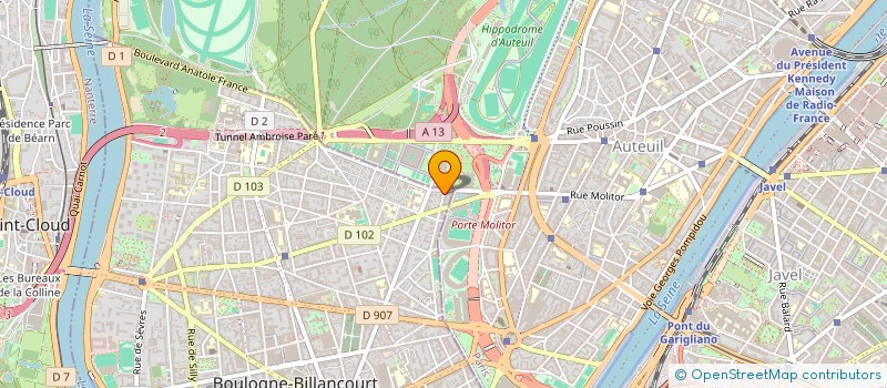 localisation de l'entreprise LA FONCIERE MONTEVIDEO à BOULOGNE-BILLANCOURT
