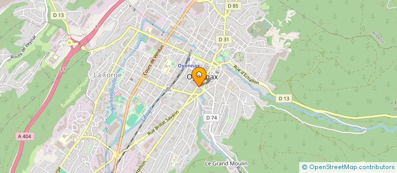 localisation de l'entreprise LA FONCIERE OYONNAXIENNE à OYONNAX