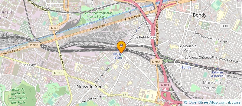 localisation de l'entreprise LA FONCIERE PARISIENNE à NOISY-LE-SEC