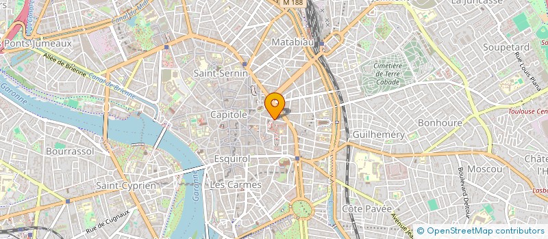 localisation de l'entreprise LA FONCIERE SAINTES SCARBES à TOULOUSE