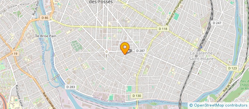 localisation de l'entreprise LA FONCIERE SLR à SAINT-MAUR-DES-FOSSES