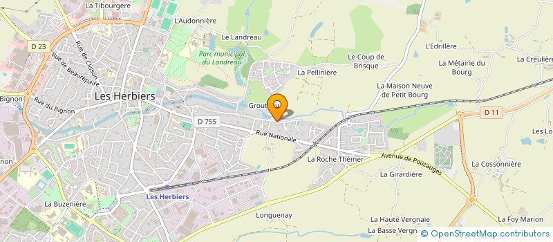 localisation de l'entreprise LA FONCIERE Y à LES HERBIERS