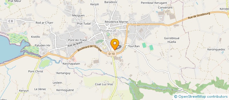 localisation de l'entreprise LA FONDATION DE PLOUESCAT à PLOUESCAT