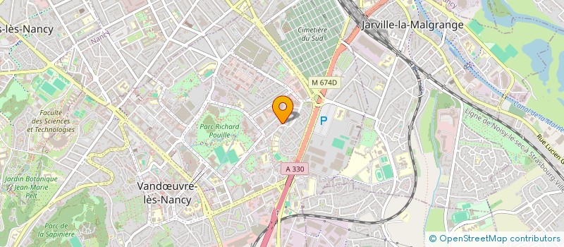 localisation de l'entreprise LA FONDATION MIRAB' ELLES  VANDUVRE-LES-NANCY