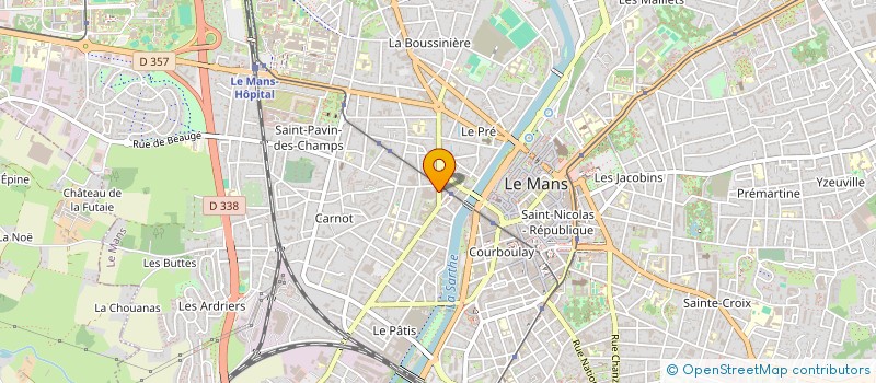 localisation de l'entreprise LA FONDERIE à LE MANS