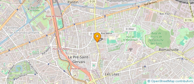 localisation de l'entreprise LA FONDERIE à PANTIN