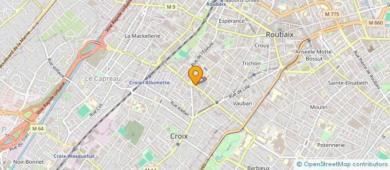 localisation de l'entreprise LA FONDERIE DE ROUBAIX  ROUBAIX