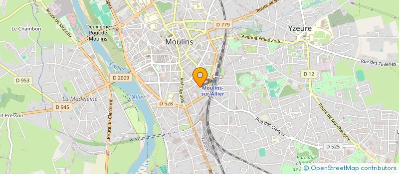 localisation de l'entreprise LA FONDERIE MOULINS à MOULINS