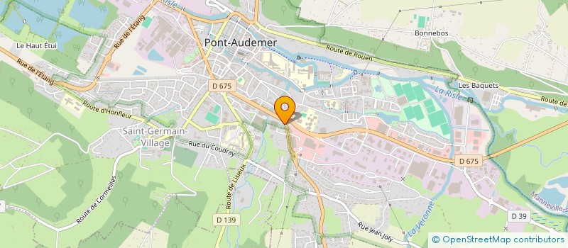 localisation de l'entreprise LA FONDERIE RESIDENCE à PONT-AUDEMER