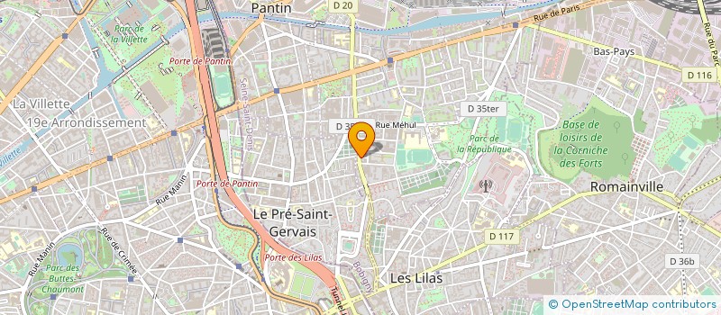 localisation de l'entreprise LA FONDERIE RESSOURCES à PANTIN
