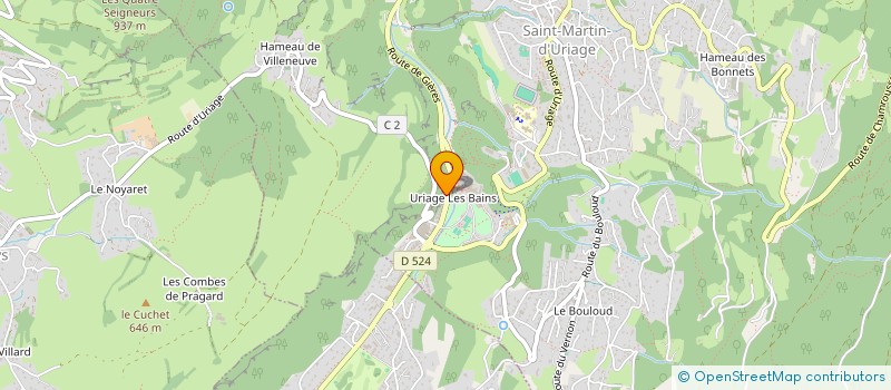 localisation de l'entreprise LA FONDUE  SAINT-MARTIN-D'URIAGE