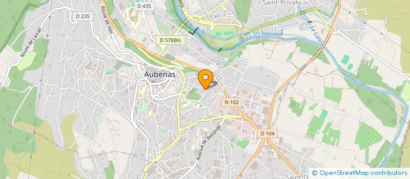 localisation de l'entreprise LA FONLIERE NJC à AUBENAS