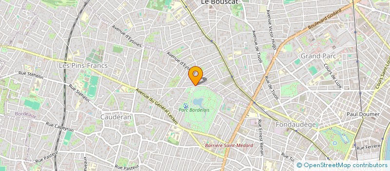 localisation de l'entreprise LA FONT D'OUTRE  BORDEAUX