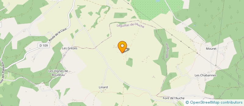 localisation de l'entreprise LA FONT DE L AUCHE à LEGUILLAC-DE-L'AUCHE