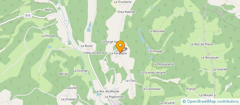 localisation de l'entreprise LA FONT DE LA LANDE à FLEURAC