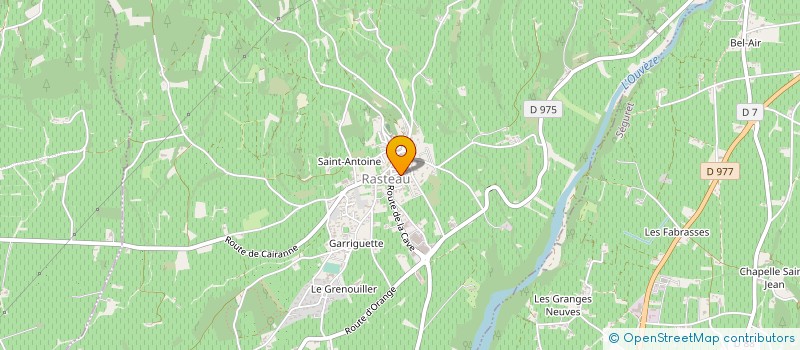 localisation de l'entreprise LA FONT DES TAONS  RASTEAU