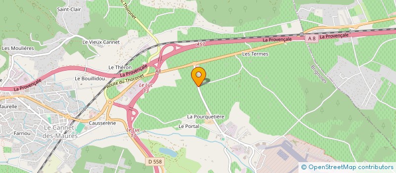 localisation de l'entreprise LA FONT DU CURE  LE CANNET-DES-MAURES