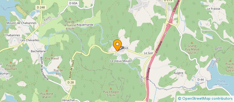 localisation de l'entreprise LA FONT DU LOUP à RAZES