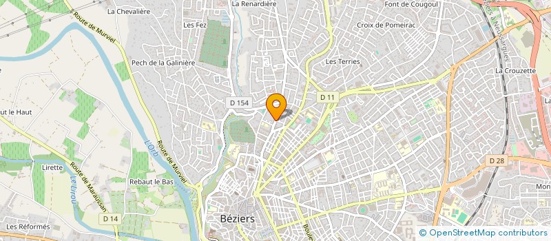 localisation de l'entreprise LA FONT NEUVE OEUVRE DE JEUNESSE à BEZIERS