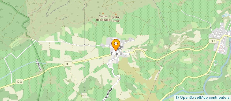 localisation de l'entreprise LA FONT ROUGETTE  TOURNISSAN