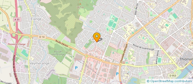 localisation de l'entreprise LA FONTAINE 15 à THIONVILLE