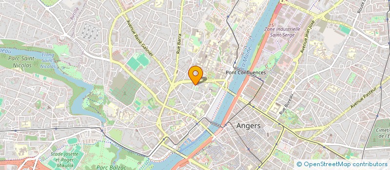 localisation de l'entreprise LA FONTAINE à ANGERS